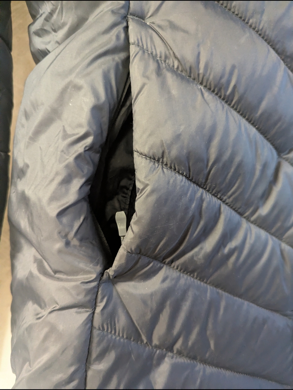 Spyder Women's Dark Gray Quilted Long Puffer Coat - Picture 3 of 6
